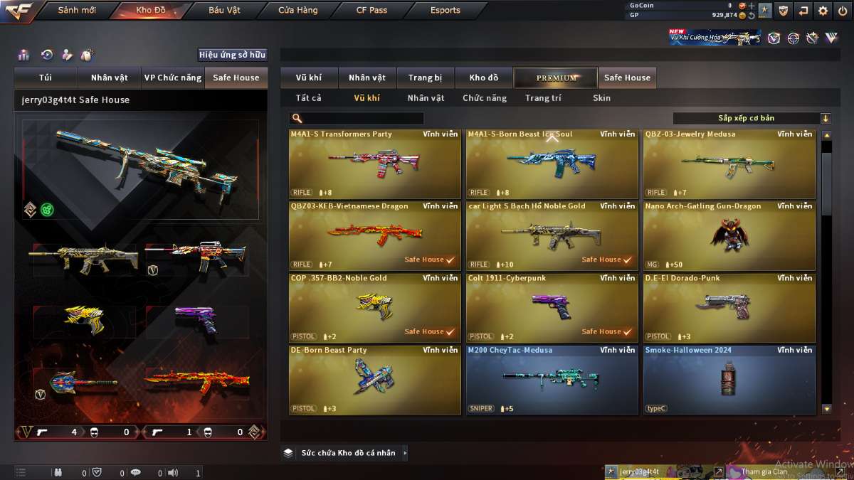 shop acc cf uy tin gia re